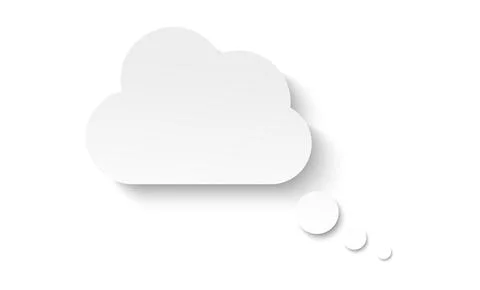 Think paper style bubble. Infographic design. Dialog message clouds. Vector 스톡 일러스트