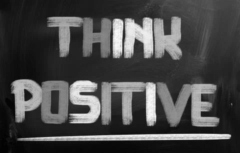 Think positive concept Stock Illustration