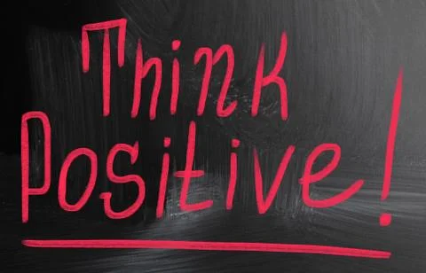Think positive concept 스톡 일러스트