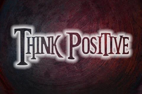 Think positive concept Stock Illustration