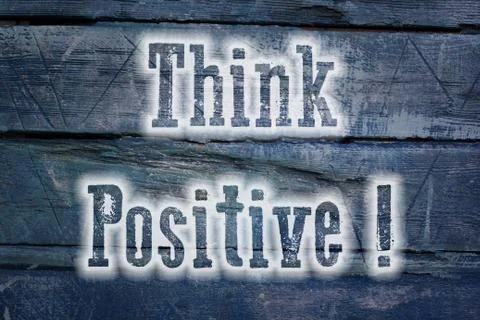 Think positive concept Stock Illustration