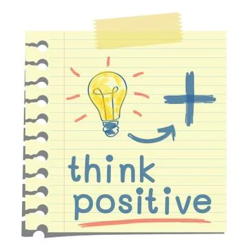 Think positive Stock Illustration