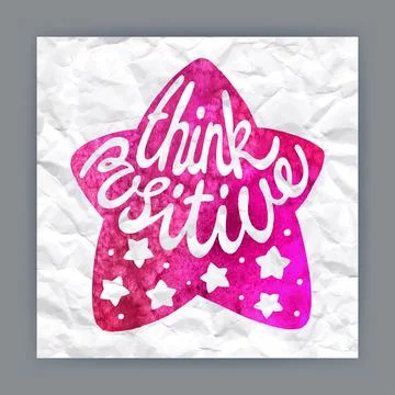 Think positive Stock Illustration