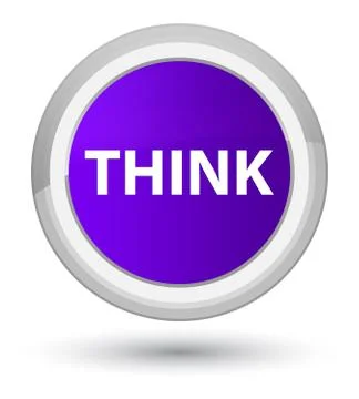 Think prime purple round button Stock Photos