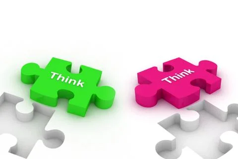Think puzzles Stock Illustration