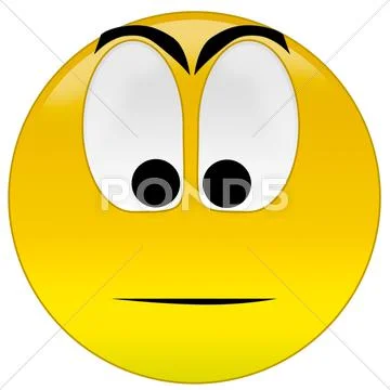Think smiley Stock Illustration