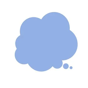 Think speech bubble Stock Illustration