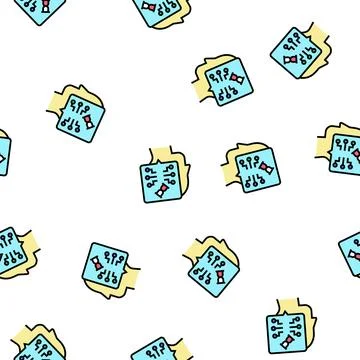 Think startup idea vector seamless pattern Stock Illustration