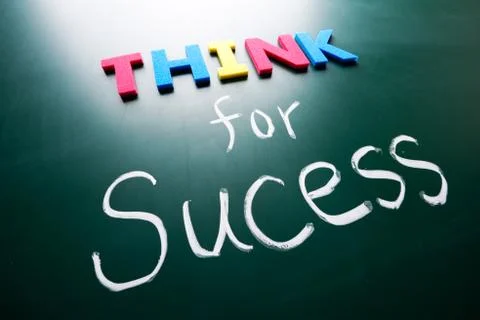 Think for success concept Fotos Stock