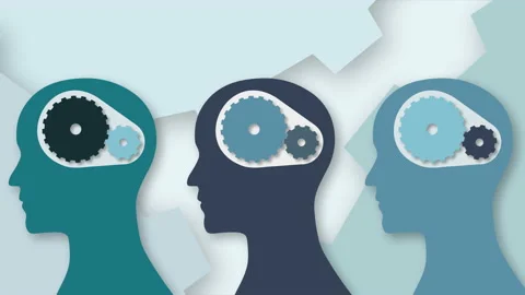 Think Tank - Brainstorming flat animation Stock Footage 165475690