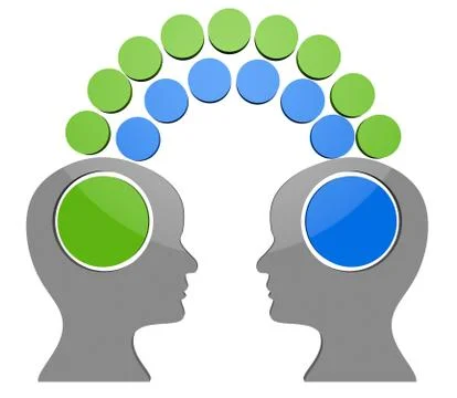 Think teamwork meaning reflection considering and teams Stockillustratie