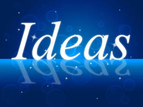 Think word representing considering contemplate and about Illustrazione stock