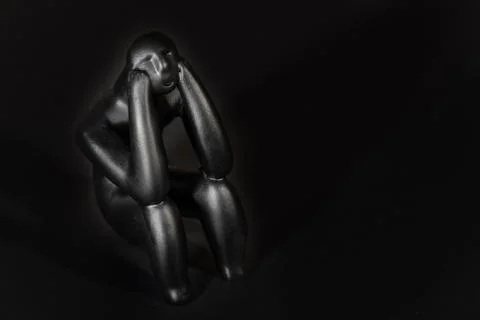 The Thinker of Hamangia Masterpiece Stock Photos