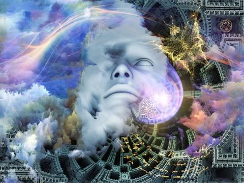 The Thinker Stock Illustration