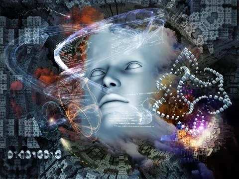The Thinker Stockillustratie