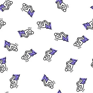 Thinker philosophy vector seamless pattern Stock Illustration