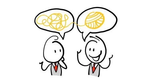 Thinker. Thinking manager business concept vector illustration. Stock Illustration