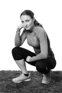 Thinking about a long run Foto stock