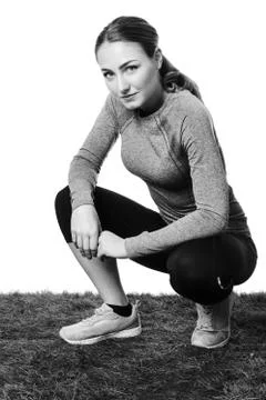 Thinking about a long run Foto stock