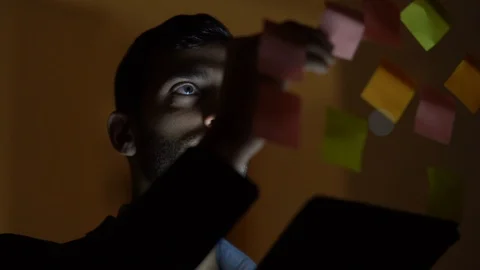 Thinking about a new project Stock Footage 88559078