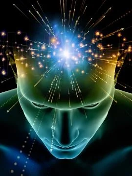 Thinking About Numbers Stock Illustration