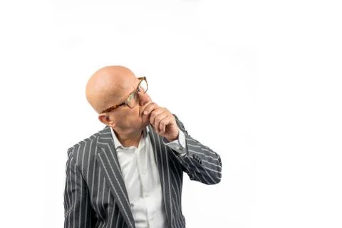 Thinking and wondering about something Stock Photos