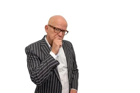 Thinking and wondering about something Stock Photos