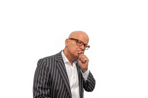 Thinking and wondering about something Stock Photos