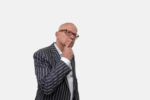 Thinking and wondering about something Stock Photos
