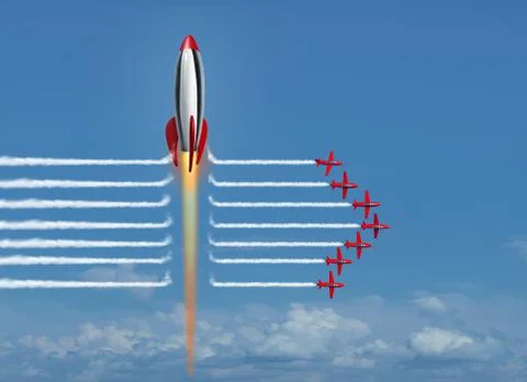 Thinking Big Stock Illustration