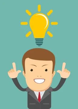 Thinking business concept . Stockillustratie