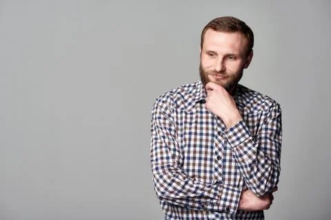 Thinking business man Stock Photos