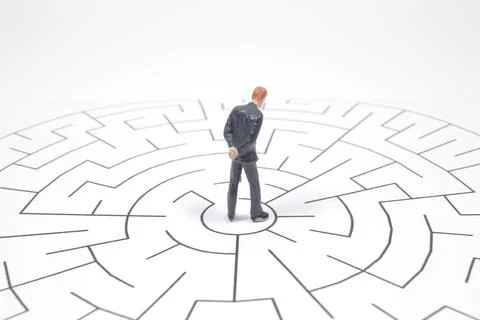 A  thinking business plan and how to solve the problem Stockfoto's
