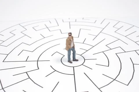 A  thinking business plan and how to solve the problem Stockfoto's