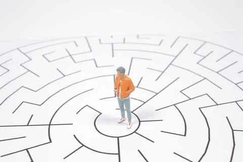 A  thinking business plan and how to solve the problem Stockfoto's