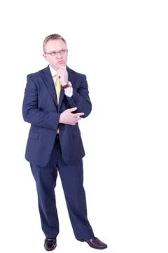 Thinking businessman Stock Photos