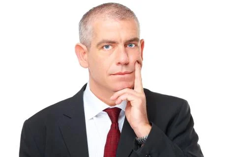 Thinking businessman Stock Photos