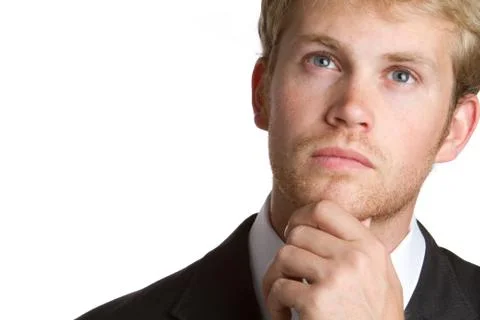 Thinking businessman Stock Photos