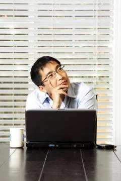 Thinking businessman Stock Photos