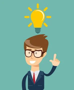 Thinking. Businessman solving a problem イラスト素材