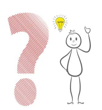 Thinking. Businessman solving a problem Illustrazione stock