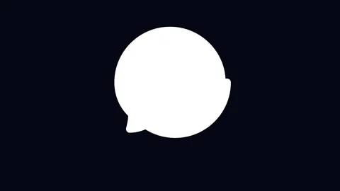 Thinking cartoon cloud animation of a white thought bubble icon appearing on  Stock Footage 345661398