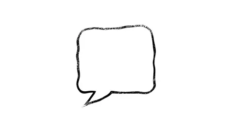 Thinking cartoon cloud bubble sketch doodles being animated. Hand-drawn moving Stock Footage 153809554