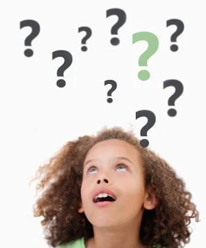 Thinking child Foto stock