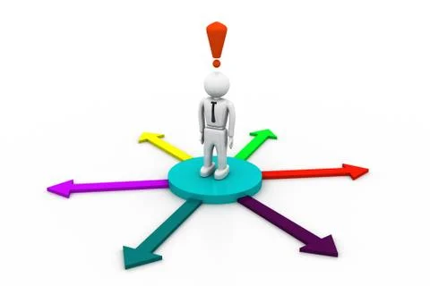 Thinking choices Stock-Illustration