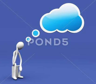 Thinking cloud. Stock Illustration