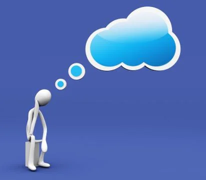 Thinking cloud. Stock Illustration
