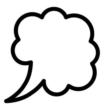 Thinking Cloud Vector イラスト素材