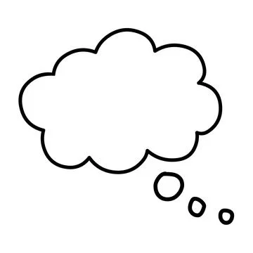 Thinking cloud vector Stock Illustration