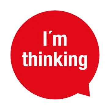 Thinking Communication concept speech bubble Stock Illustration